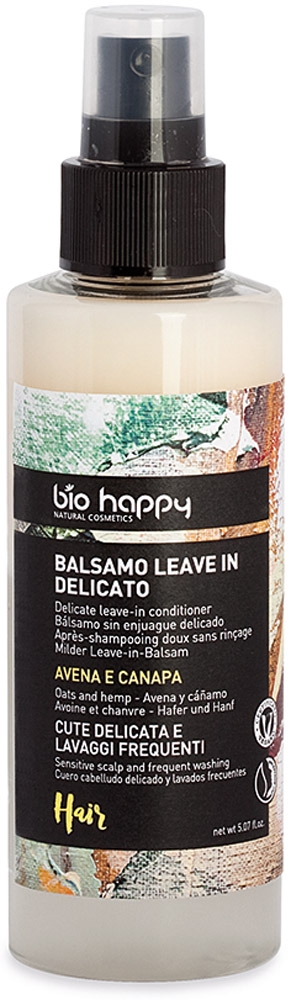 Avena e canapa - balsamo spray leave in delicato Bio happy