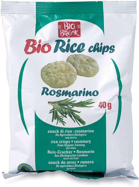 Bio rice chips al rosmarino Bio break