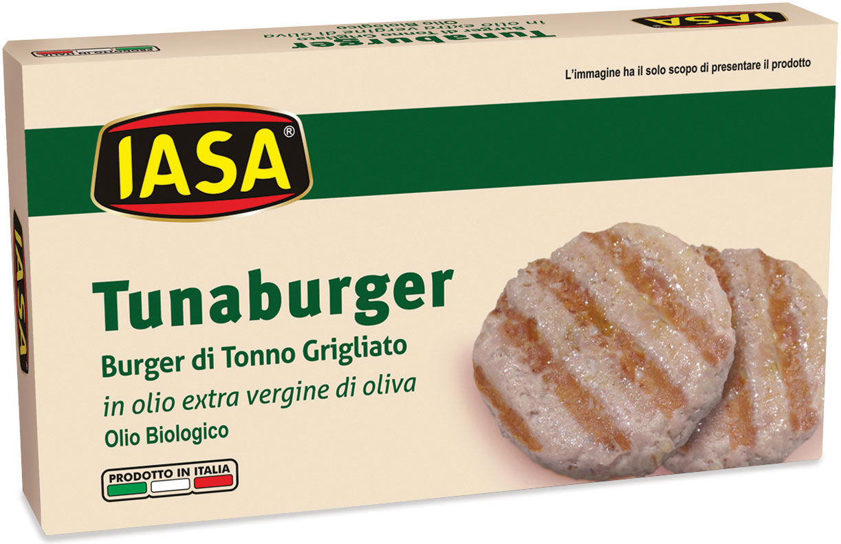 Burger di tonno grigliato in olio extra vergine di oliva Iasa il gustoso