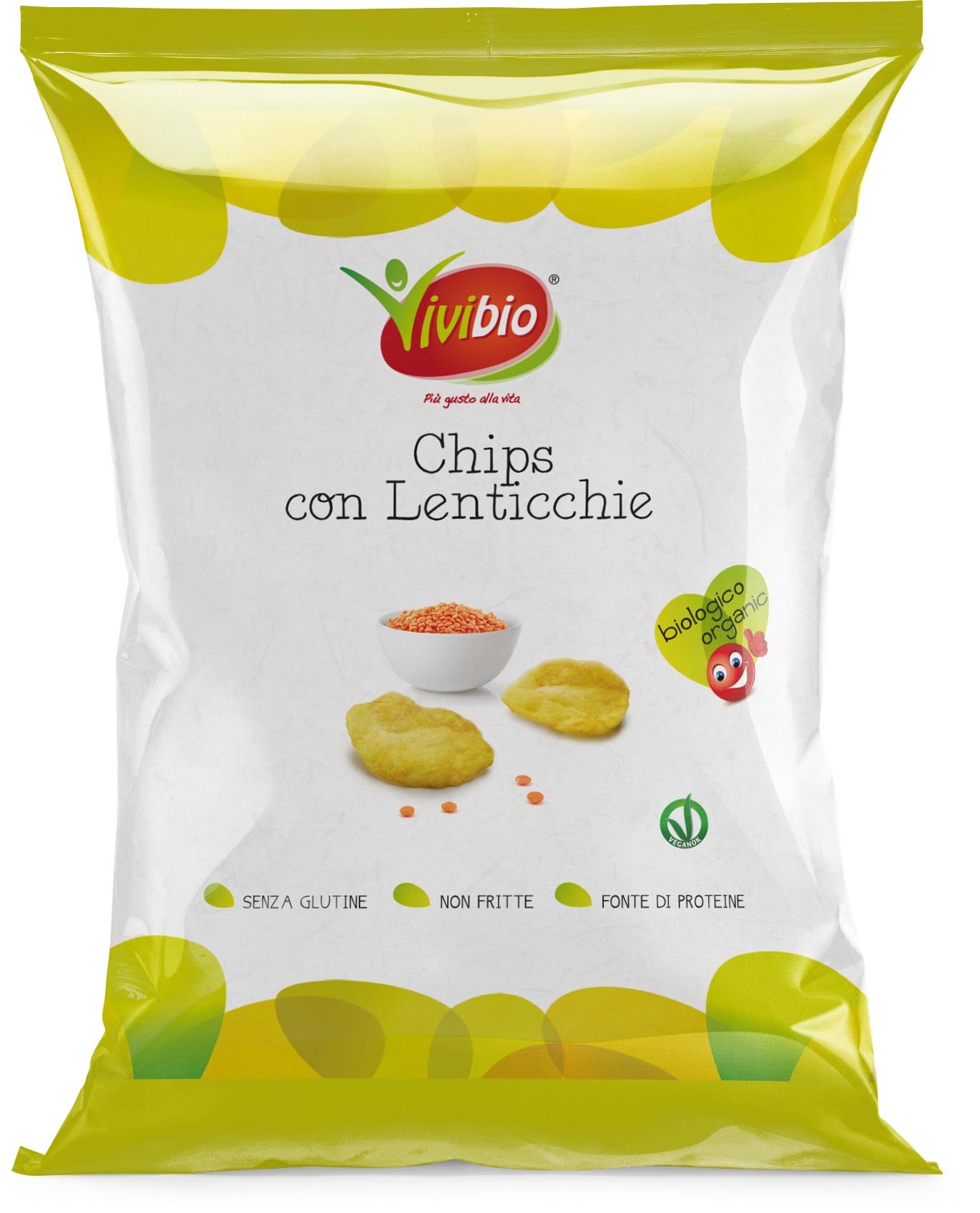 Chips con lenticchie Vivibio