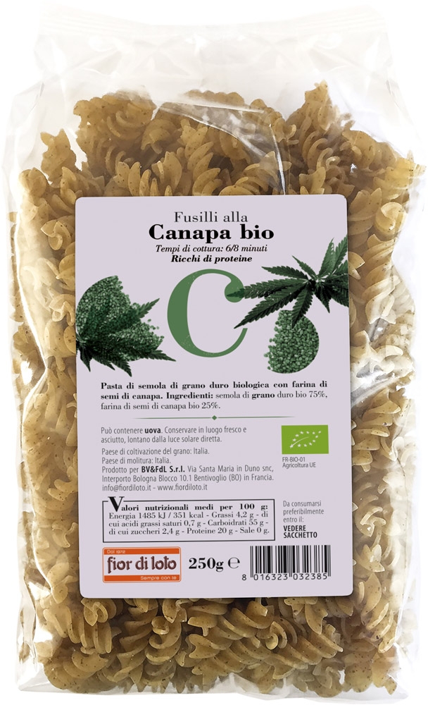 Fusilli alla canapa Fior di loto