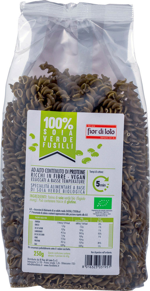 Fusilli di soia verde Fior di loto