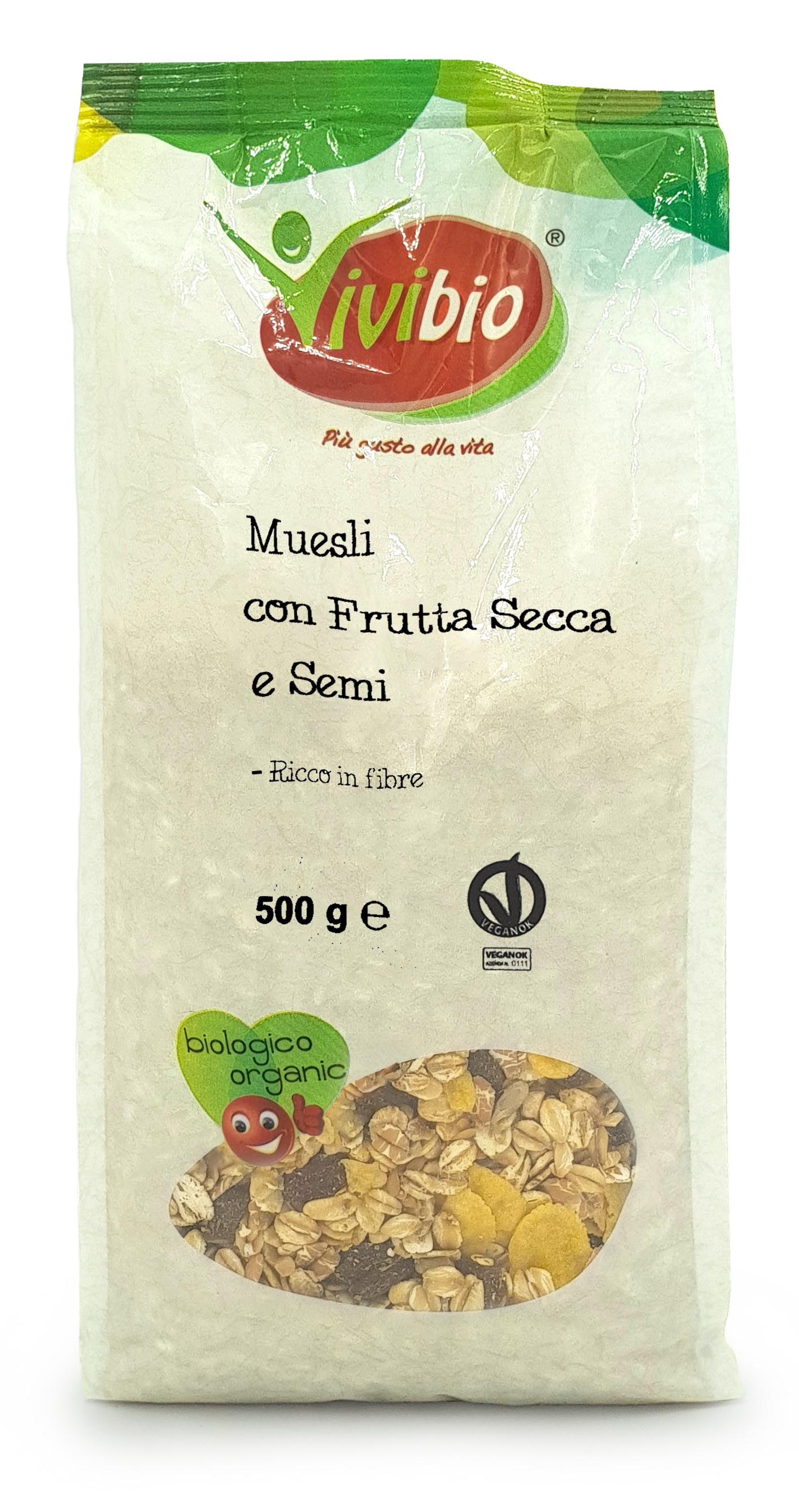 Muesli con frutta secca e semi Vivibio