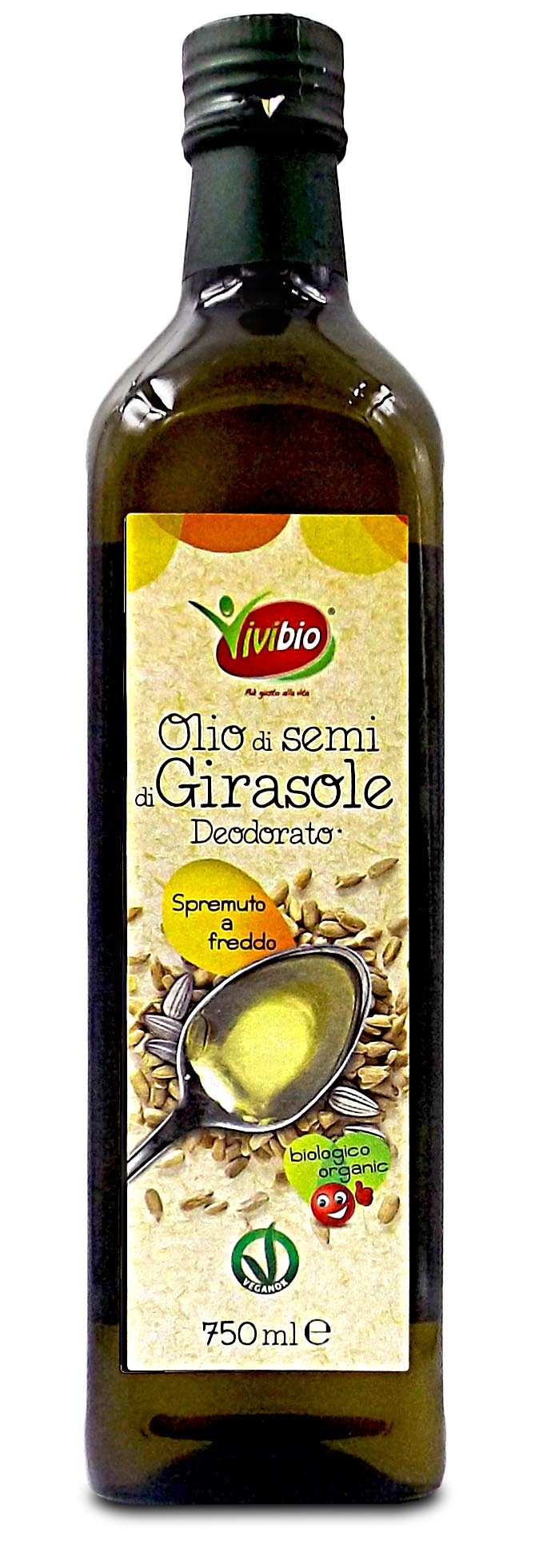 Olio di semi di girasole deodorato Vivibio