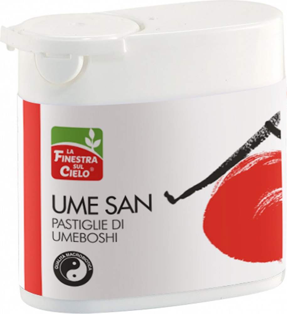 Pastiglie di umeboshi con foglie di shiso La finestra sul cielo