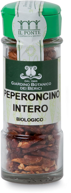 Peperoncino rosso intero Giardino botanico dei berici