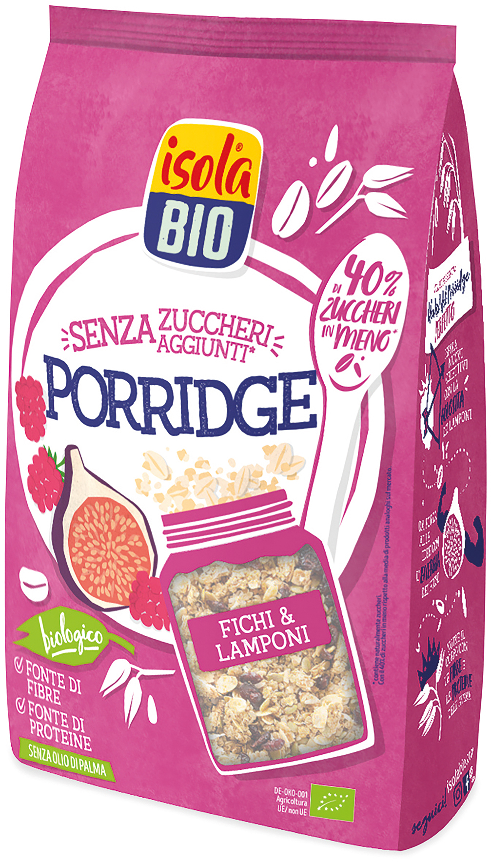 Porridge fichi e lamponi Isola bio