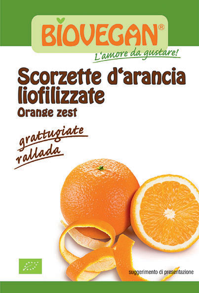 Scorzette d'arancia liofilizzate Bio vegan