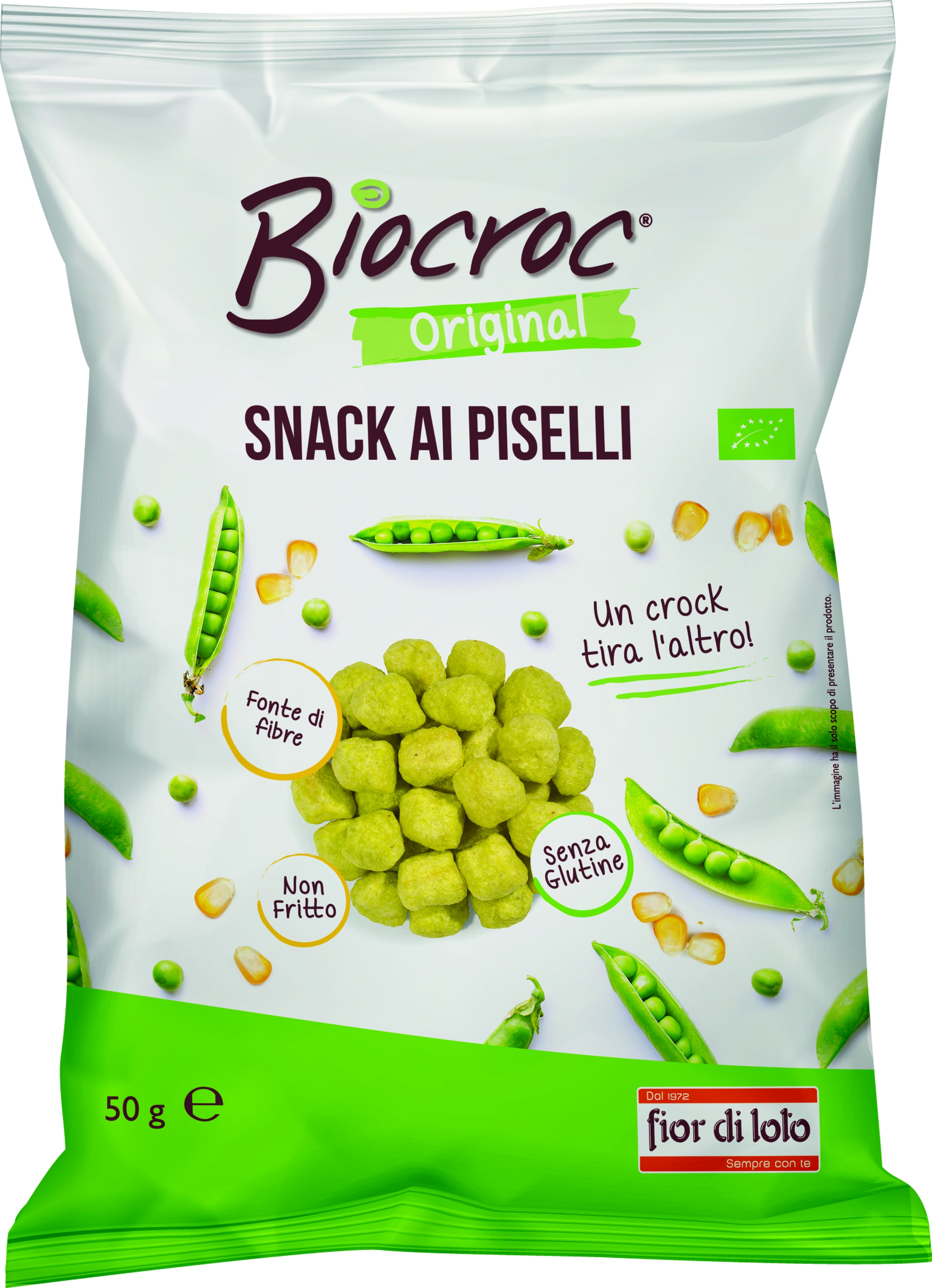 Snack ai piselli Biocroc