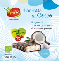 Barretta cocco dark chocolate Vivibio