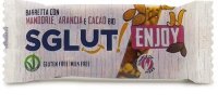 Barretta mandorle arancia e cacao Sglut