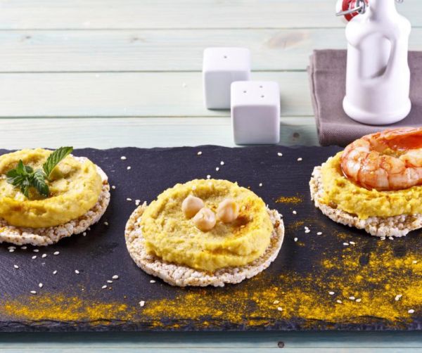 Ricetta Gallette di miglio con hummus di ceci e curcuma