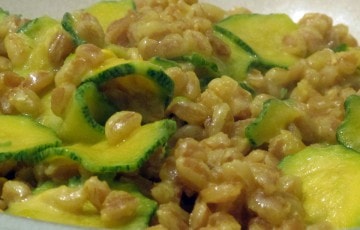 Ricetta Farro zucchine e zafferano